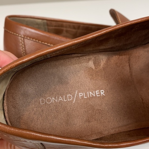 Donald J. Pliner Brown Leather Horse Bit Loafers 9 main image 4